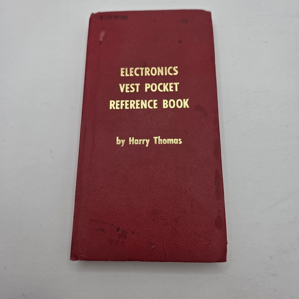 Electronics Vest Pocket Reference Book Harry Thomas Vintage Hardcover